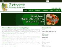 Tablet Screenshot of extremerestaurantandcatering.com